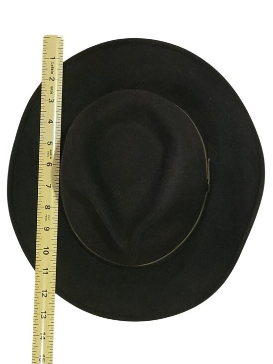 LiteFelt Autumn Black Wool Felt Packable Outback Cowboy Hat USA Unisex main image 4